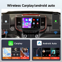 Podofo pour Dodge Ram 2019-2024, autoradio Android double DIN 9 pouces, audio de voiture 4+64G, CarPlay/Android Auto sans fil, OEM ODM