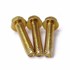 DIN6921 Pernos roscados completos chapados en zinc amarillo <span class=keywords><strong>sin</strong></span> pernos de <span class=keywords><strong>cabeza</strong></span> hexagonal dentada <span class=keywords><strong>Tornillo</strong></span> de máquina de <span class=keywords><strong>cabeza</strong></span> hexagonal externa - Product Image 2
