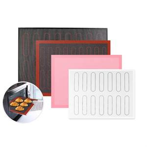 <span class=keywords><strong>Tapis</strong></span> de cuisson en <span class=keywords><strong>silicone</strong></span> rose réutilisable pour four à biscuits personnalisé en gros - Product Image 1