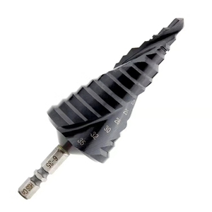 4-20mm Black Nitrided Hex Shank Sprial Flute High Speed Steel <strong>Step</strong> <strong>Drill</strong> for Metal Stainless Steel Aluminium Wood - Product Image 3