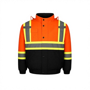 Gilet de sécurité personnalisable pour adultes, classe 3 ANSI, imperméable, manches longues, réfléchissant, vêtements pour hommes - Product Image 2