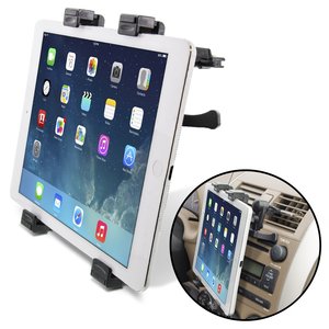 Phổ Bảng điều khiển máy tính bảng chủ cho xe iPad chủ cho xe Air Vent núi kính chắn gió 2-in-1 cái nôi TPU hút dính Gel - Product Image 2