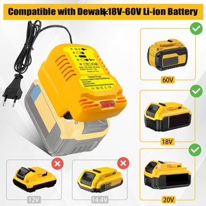 Chargeur <span class=keywords><strong>URUN</strong></span> DCB105 pour Dewalt Remplacement pour batterie DEW Compatible avec batterie au lithium 20V 60V Max pour DCB200 DCB204 DCB606 - Product Image 6