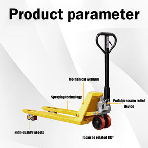 Transpaleta Manual Jack pequeño 2 ~ 5 toneladas alcance carretilla elevadora Manual China Mini rueda de transpaleta manual con escala carretilla elevadora de mano - Product Image 2