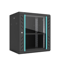 Armoire réseau murale ZHEFAN à prix d'usine, 9U 4U 6U 12U, 19 pouces, mini-rack de serveur verrouillable, noir/gris