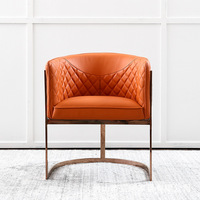 Autres meubles commerciaux, Dubai, cadre en acier doré, meubles modernes, fauteuil simple