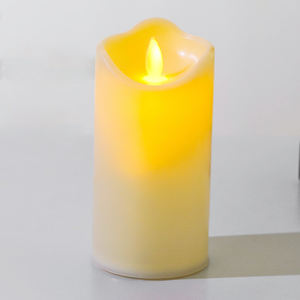 7.5*12.5cmスイングベージュ紫フレームレスLEDティーライトキャンドル10cm電子キャンドルハロウィーンパーティーデコレーション - Product Image 6