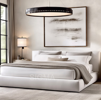 2025 New Designer Minimalist Modernes Hotel Innen schlafzimmer Kingsize-Bett Innen möbel Schlafzimmer Luxus-Schlafzimmer bett