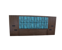 Lit d'hôtel sur mesure, tête de lit, mobilier de chambre à coucher, hôtel de vacances