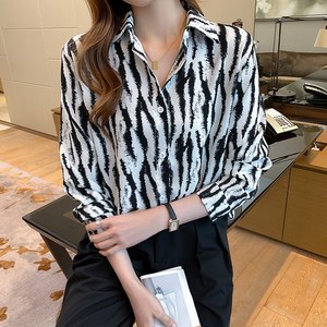 <span class=keywords><strong>Camicia</strong></span> libera da <span class=keywords><strong>donna</strong></span> di Design estivo all'ingrosso con stampa a colori Spot manica lunga <span class=keywords><strong>camicia</strong></span> casual da ufficio da <span class=keywords><strong>donna</strong></span> - Product Image 4