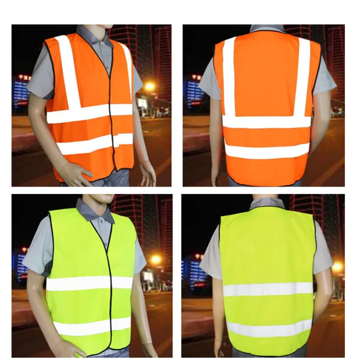 ملابس السلامة PA0812 مرحبا فيس سلامة صدرية عاكسة عالية الوضوح CE EN20471 Class 2