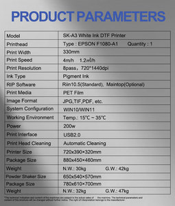 Máy Lắc bột máy in 12 inch A3 + dtf thương hiệu mẫu mới Epson 2025 A3 + từ siêu âm - Product Image 2