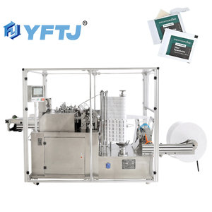 Tốc Độ Cao 1 Đầu Ra 6 Rượu Bông Tăm Bông Pad Làm Máy Đóng Gói Rượu Prep Pad Máy - Product Image 1