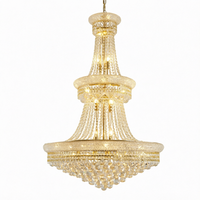 Lustre suspendu vintage en cristal pour salon de villa, bureau à domicile et restaurant