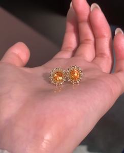 เครื่องประดับสั่งทำพิเศษ ต่างหูทองแท้ 9k 10k 14k 18k PT ทองคำขาว ทองคำเหลือง ทองคำชมพู เพชรแล็บ/พลอย ผลิตจากโรงงาน - Product Image 3