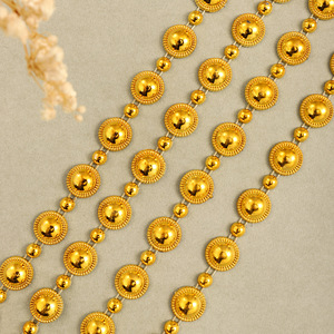 Bande décorative demi-ronde tressée en plastique avec strass, largeur 1,3 cm, pour vêtements, chaussures, sacs, costumes de carnaval et artisanat DIY - Product Image 4