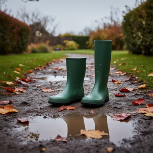 Botas de PVC Verdes TTAKE con Suela Negra, Calzado de Seguridad, Botas para Lluvia - Product Image 3