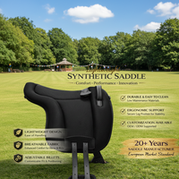 Selle de cheval sans arçon en tissu maillé durable pour l'équitation de loisirs quotidienne, noire