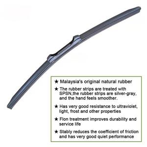 Spazzola tergicristallo in gomma naturale senza telaio con lavaggio integrato per la pulizia universale del parabrezza anteriore dell'auto - Product Image 3