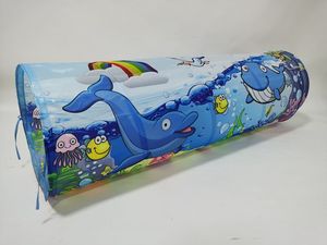 نفق بلاستيكي للأطفال باللون الأزرق اللطيف للاستخدام المنزلي، لعبة رياضية قابلة للطي وسهلة التنفس للأطفال من 5-7 سنوات، بيع بالجملة بأسعار رخيصة - Product Image 5