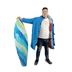 Parka de natación impermeable personalizada, manga larga, Playa seca, Surf, deportes al aire libre, cambio de toalla, <span class=keywords><strong>bata</strong></span> cambiante de secado rápido - Product Image 2