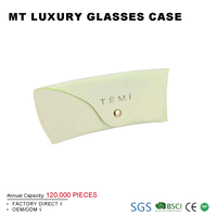 Vente flash - Étuis à lunettes en cuir PU de haute qualité - Sac portable et élégant - Logo personnalisé