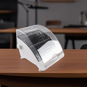 Support pour fraises dentaires Namvo avec tiroir, boîte de rangement et de nettoyage ronde pour outils de soins bucco-dentaires et instruments à aiguille - Product Image 5
