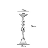 Porte-bougies et vase à fleurs modernes en fer doré de haute qualité pour mariage, décoration de table, support de lanterne pour événements