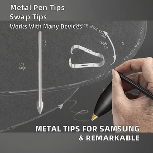 Puntas de Repuesto Metálicas para S Pen de Samsung <span class=keywords><strong>Galaxy</strong></span> <span class=keywords><strong>Tab</strong></span> S10 S9 S8 S7 S6 Note S22 <span class=keywords><strong>S23</strong></span> S24 S25 Ultra, 4 Piezas - Product Image 2