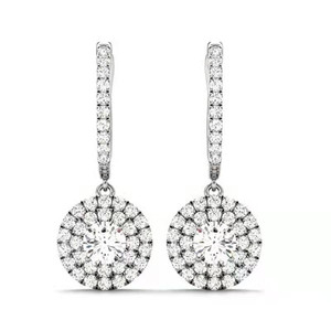 Orecchini a polsino con zirconi scintillanti per donna, eleganti gioielli alla moda per le orecchie - Product Image 1
