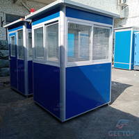 Mini-Poste de Garde Industriel Préfabriqué Portable en Acier pour Extérieur, Kiosque Mobile Anti-Corrosion et Étanche pour la Restauration