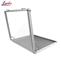 Vitrine acrylique de table Vitrine professionnelle avec cadre en aluminium et dessus en acrylique transparent Boîtier en aluminium personnalisable