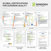 Bloque de Zirconia Estándar Rondcera SHT-ML Pro 4D 42%-49%, Zirconia Multicapa, Consumibles para Odontología Digital