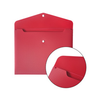 Dossiers de documents transparents en plastique avec boutons pression pochette d'enveloppe de boutons en pvc dossier de fichiers a4