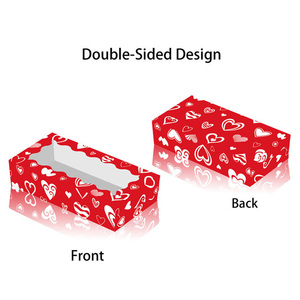 12 pz/set felice giorno di san valentino scatola di carta trasparente per finestre scatola di caramelle dolci per biscotti custodia per decorazioni per feste di San Valentino - Product Image 2