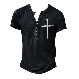 Nueva Llegada: Camiseta Holgada para Hombre, Talla Grande, para Uso Diario y al Aire Libre, Casual, de Manga Corta, 220g, Tejida, 100% Algodón, con Logotipo Frontal - Product Image 1