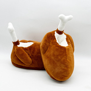 Pantuflas de Felpa con Forma de Pavo para el Día de Acción de Gracias, Pantuflas de Casa Unisex, Pantuflas Deportivas Suaves y Cómodas - Product Image 3
