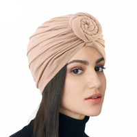 Món Ăn Phổ Biến Hoa Turban Thi Đua Lụa Lót Hồi Giáo Mũ Bánh Rán Mũ Baotou Nữ Turban Nắp Trên Nút Thắt Bên Trong Mũ Hijab