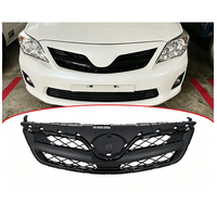 Grille de ventilation de pare-chocs en plastique ABS noir brillant pour Toyota Corolla 2010-2013