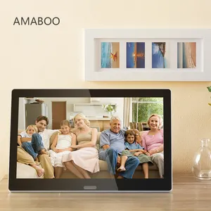 AMABOO 10 vídeo 1080p Vidro de 10.1 polegadas álbum de fotos eletrônico Digital Photo Frame