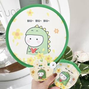 Neue benutzer definierte Cartoon Folding Small Fan benutzer definierte Logo langlebige Nylon Siebdruck gedruckt Werbe Fan ONEMAX Großhandel - Product Image 6