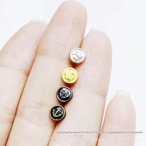 Mini boutons-ancres de 5 mm et 6 mm pour manteaux et vestes de poupées BJD, accessoires de boutons en alliage de zinc écologiques pour vêtements de petites poupées - Product Image 5