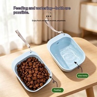 Distributeur portable multifonctionnel d'eau et de nourriture pour chiens et chats, bouteille d'eau compacte pour animaux de compagnie, accessoire de 150 g