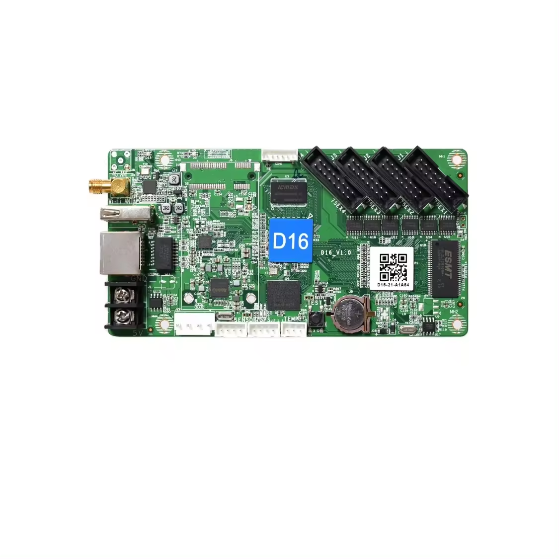 Huidu HD D16 асинхронный RGB Полноцветный Huidu светодиодная контрольная карта с поддержкой Wi-Fi U-disk Ethernet 640x64 пикселей