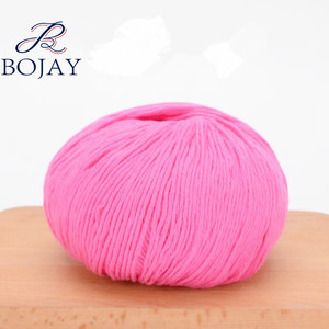 Bojay Chất Lượng Cao, 8ply 50G 100% Chải Kỹ Bông Bóng Sợi Cho Crochet Và Tay Đan Áo Len - Product Image 4
