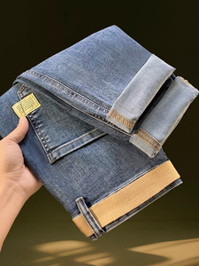 Jeans da <span class=keywords><strong>Uomo</strong></span> Slim Fit a Gamba Dritta, Nuova Collezione Estate-Autunno 2025, Vendita Diretta dalla Fabbrica - Product Image 3