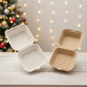 Tapa <span class=keywords><strong>de</strong></span> 6 pulgadas <span class=keywords><strong>de</strong></span> pulpa <span class=keywords><strong>de</strong></span> <span class=keywords><strong>caña</strong></span> <span class=keywords><strong>de</strong></span> azúcar compostada con materiales naturales, totalmente degradable, impermeable, resistente al aceite, apta para microondas. - Product Image 1