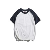 Baseball Tee-Shirt Raglan Premium Coton Jersey Manches Courtes Hommes Nouveau Deux Tons