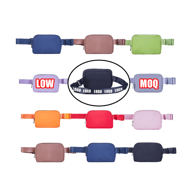 Минимальное количество заказа, вышивка логотипа на заказ, силиконовая прямая спортивная сумка LULU для йоги, маленькая поясная сумка через плечо, забавная мини-сумка, оптовая продажа, женская сумка