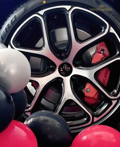 Rines de Aleación de Aluminio de 20 Pulgadas con Forma de Pétalo Personalizados, Pintura Horneada <span class=keywords><strong>Barbie</strong></span>, Alto Brillo, para Zhiji L6 Zeekr - Product Image 4